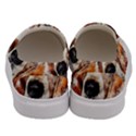 Dog Basset Pet Art Abstract Men s Canvas Slip Ons View4