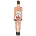 Dog Animal Pet Art Abstract One Soulder Bodycon Dress View2