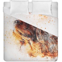 Dog Animal Pet Art Abstract Duvet Cover Double Side (king Size) by Celenk