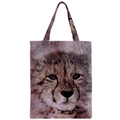 Leopard Art Abstract Vintage Baby Zipper Classic Tote Bag by Celenk