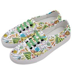Doodle New Year Party Celebration Women s Classic Low Top Sneakers by Celenk