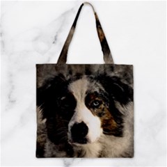 Dog Pet Art Abstract Vintage Zipper Grocery Tote Bag by Celenk