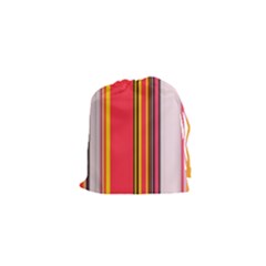 Abstract Background Pattern Textile Drawstring Pouches (xs)  by Celenk