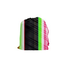 Abstract Background Pattern Textile Drawstring Pouches (small)  by Celenk