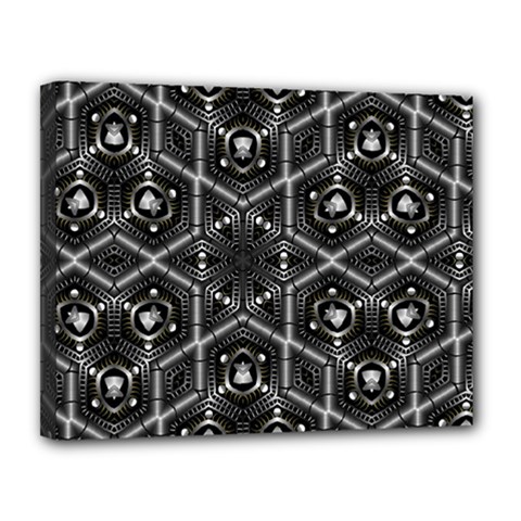 Design Art Pattern Decorative Canvas 14  X 11  by Celenk
