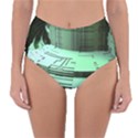 Futuristic Urban Architecture Reversible High-Waist Bikini Bottoms View1