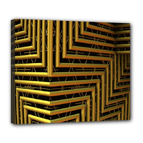 Modern Art Sculpture Architecture Deluxe Canvas 24  X 20   by Celenk