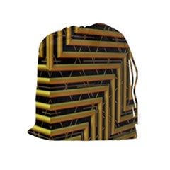 Modern Art Sculpture Architecture Drawstring Pouches (extra Large) by Celenk
