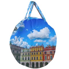 Buildings Architecture Architectural Giant Round Zipper Tote by Celenk