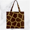 Background Texture Giraffe Zipper Grocery Tote Bag View2