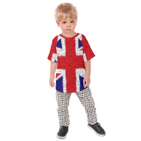 Union Jack Flag National Country Kids Raglan Tee by Celenk