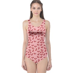 Rose Cherries One Piece Swimsuit by snowwhitegirl