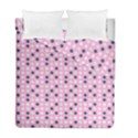 Teal White Eggs On Pink Duvet Cover Double Side (Full/ Double Size) View1