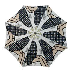 Girl Sitting Golf Umbrellas by snowwhitegirl