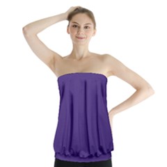 Dark Grape Purple Strapless Top by snowwhitegirl