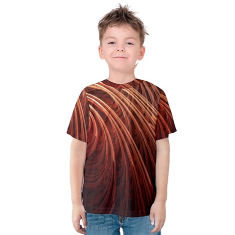 Abstract Fractal Digital Art Kids  Cotton Tee by Nexatart