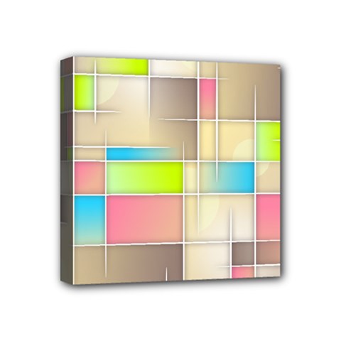 Background Abstract Grid Mini Canvas 4  X 4  by Nexatart