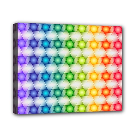 Background Colorful Geometric Canvas 10  X 8  by Nexatart