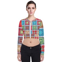 Tiles Pattern Background Colorful Bomber Jacket by Nexatart