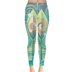 Background Landscape Surreal Leggings  by Nexatart