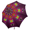 Abstract Bright Colorful Background Hook Handle Umbrellas (Small) View2