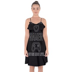 Gamer Ruffle Detail Chiffon Dress by Valentinaart
