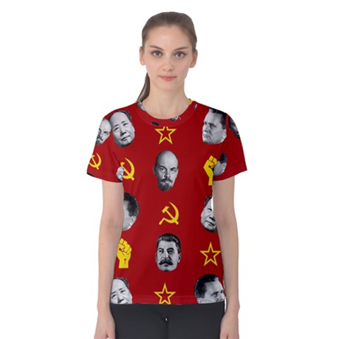 Communist Leaders Women s Cotton Tee by Valentinaart