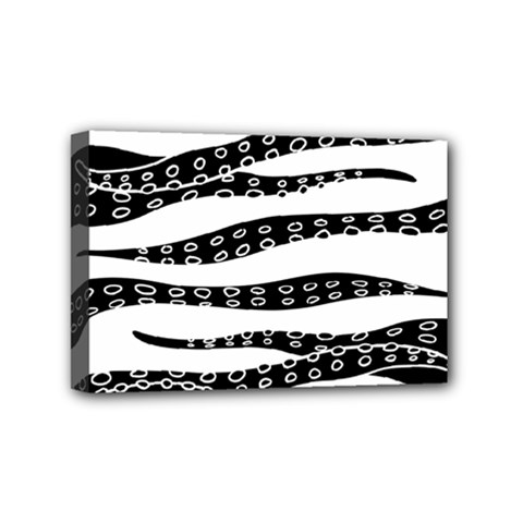 Hand Made Tentacle Mini Canvas 6  X 4  by jumpercat