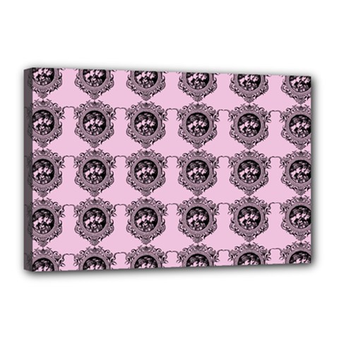 Three Women Pink Canvas 18  X 12  by snowwhitegirl