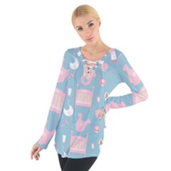 Baby Pattern Tie Up Tee by snowwhitegirl