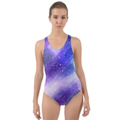 Background Art Abstract Watercolor Cut-out Back One Piece Swimsuit by Nexatart