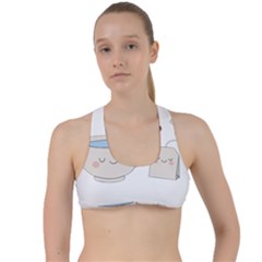 Cute Tea Criss Cross Racerback Sports Bra by Valentinaart