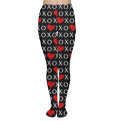 Xoxo Valentines Day Pattern Women s Tights by Valentinaart