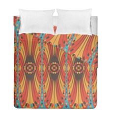 Geometric Extravaganza Pattern Duvet Cover Double Side (full/ Double Size) by linceazul