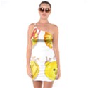 Cute Bread One Soulder Bodycon Dress View1