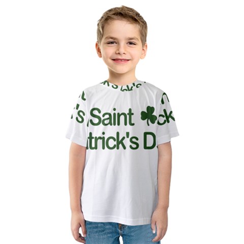  St  Patricks Day  Kids  Sport Mesh Tee by Valentinaart