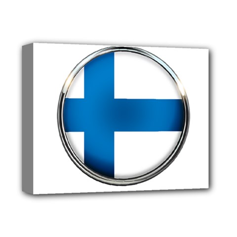 Finland Country Flag Countries Deluxe Canvas 14  X 11  by Nexatart