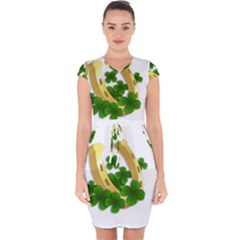  St  Patricks Day  Capsleeve Drawstring Dress  by Valentinaart