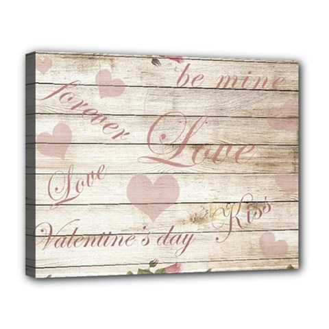 Vintage Chihuahua - Valentines Day Canvas 14  X 11  by Valentinaart