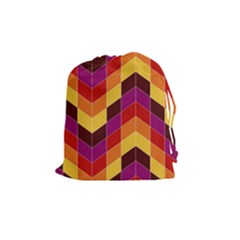 Geometric Pattern Triangle Drawstring Pouches (medium)  by Nexatart