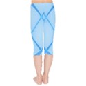 Background Light Glow Blue Kids  Capri Leggings  View2