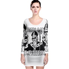  St  Patricks Day  Long Sleeve Bodycon Dress by Valentinaart