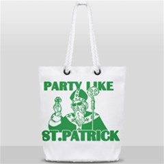  St  Patricks Day  Full Print Rope Handle Tote (small) by Valentinaart