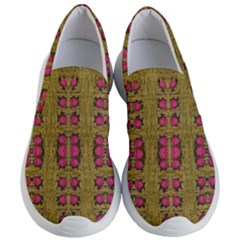 Bloom In Gold Shine And You Shall Be Strong Women s Lightweight Slip Ons by pepitasart