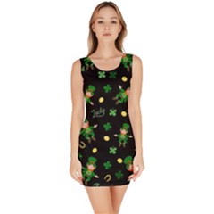 St Patricks Day Pattern Bodycon Dress by Valentinaart