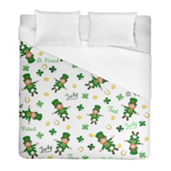 St Patricks Day Pattern Duvet Cover (full/ Double Size) by Valentinaart