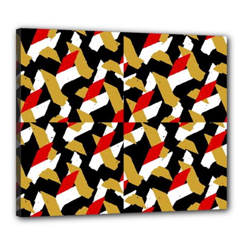 Colorful Abstract Pattern Canvas 24  X 20  by dflcprints