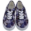 Rose Bushes Blue Kids  Classic Low Top Sneakers View1