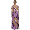 Red Retro Pop High Waist Short Sleeve Maxi Dress View2