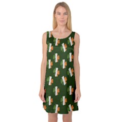 Irish Clover Sleeveless Satin Nightdress by Valentinaart
